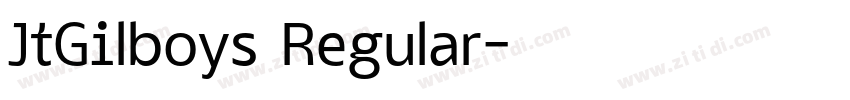 JtGilboys Regular字体转换